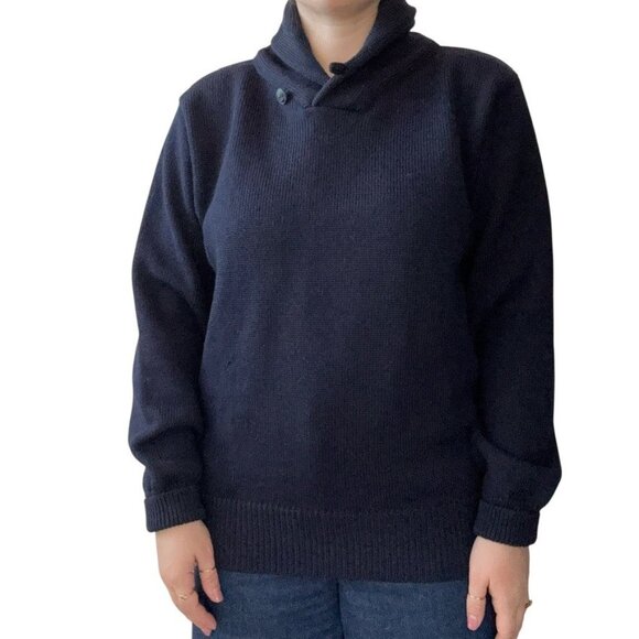 Guidboat Co Other - Guidboat Co The Mariner Authetic Naval Wool Navy Blue Mens Fisherman Sweater M